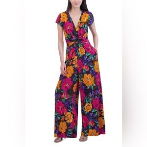 Vince Camuto Floral Wide Leg Jumpsuit - Multicolor